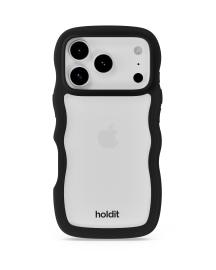 holdit holdit iPhone 17 Pro Max Mobilskal Wavy Black/Transparent - Teknikhallen.se