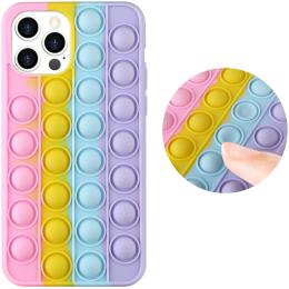  iPhone 12 Pro Max - Pop It Fidget Skal - Multicolor - Teknikhallen.se