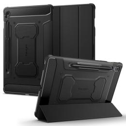 Spigen Spigen Galaxy Tab S9 FE Fodral Rugged Armor 'Pro' Svart - Teknikhallen.se