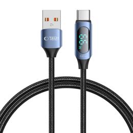 Tech-Protect Tech-Protect 1 m 66W/6A USB-C Kabel UltraBoost LED Blå - Teknikhallen.se