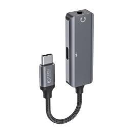 Tech-Protect Tech-Protect USC-C - 3.5 mm AUX/USB-C Adapter Svart - Teknikhallen.se