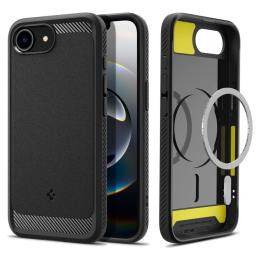 Spigen Spigen iPhone 16e Skal MagSafe Mag Rugged Armor Svart - Teknikhallen.se