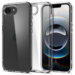 Spigen Spigen iPhone 16e Skal Ultra Hybrid Crystal Clear - Teknikhallen.se