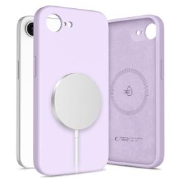 Tech-Protect Tech-Protect iPhone 16e Skal MagSafe Liquid Silicone Mauve - Teknikhallen.se
