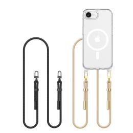 Tech-Protect Tech-Protect iPhone 16e Skal MagSafe FlexAir Chain Svart/Taupe - Teknikhallen.se