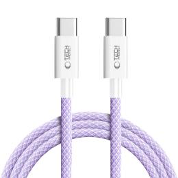Tech-Protect Tech-Protect 2m 60W/3A PD USB-C - USB-C Kabel UltraBoost Mauve - Teknikhallen.se