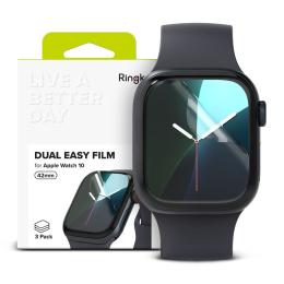 Ringke Ringke Apple Watch 10 42 mm 3-PACK Skärmskydd DualEasy - Teknikhallen.se