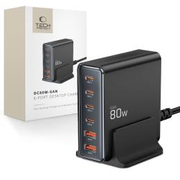 Tech-Protect Tech-Protect 80W Laddstation USB-C / USB-A Svart - Teknikhallen.se