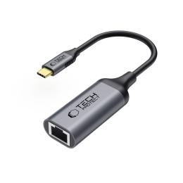 Tech-Protect Tech-Protect USB-C - RJ45 Ethernet Adapter Ultraboost Svart - Teknikhallen.se