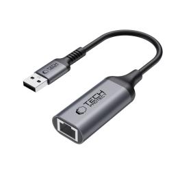 Tech-Protect Tech-Protect USB 3.0 - RJ45 Ethernet Adapter Ultraboost Svart - Teknikhallen.se