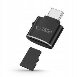 Tech-Protect Tech-Protect USB-C - Micro SD/TF Kortläsare Ultraboost Svart - Teknikhallen.se
