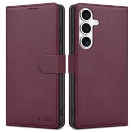 Tech-Protect Tech-Protect Samsung Galaxy S25 Fodral Läder Muberry - Teknikhallen.se