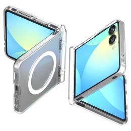 Spigen Spigen Galaxy Z Flip 7 Skal MagSafe Ultra Hybrid Pro Clear/White - Teknikhallen.se