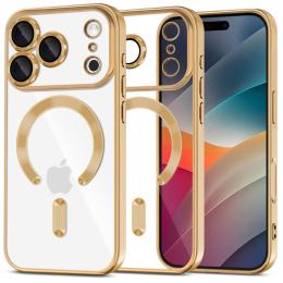 Tech-Protect Tech-Protect iPhone 17 Pro Skal MagSafe MagFlex Shiny Gold - Teknikhallen.se