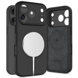 Tech-Protect Tech-Protect iPhone 17 Pro Skal MagSafe Silicone Svart - Teknikhallen.se