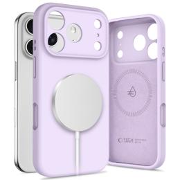 Tech-Protect Tech-Protect iPhone 17 Pro Skal MagSafe Silicone Mauve - Teknikhallen.se