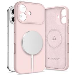 Tech-Protect Tech-Protect iPhone 17 Skal MagSafe Silicone Pink Pearl - Teknikhallen.se