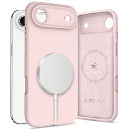 Tech-Protect Tech-Protect iPhone 17 Air Skal MagSafe Silicone Pink Pearl - Teknikhallen.se