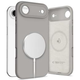 Tech-Protect Tech-Protect iPhone 17 Air Skal MagSafe Silicone Stone Grey - Teknikhallen.se