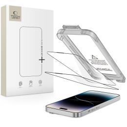 Tech-Protect Tech-Protect iPhone 14 Pro 2-PACK Skärmskydd Quick Set+ Svart - Teknikhallen.se
