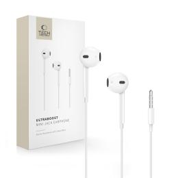 Tech-Protect Tech-Protect In-Ear Hörlurar Mini Jack UltraBoost Vit - Teknikhallen.se