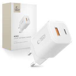 Tech-Protect Tech-Protect 33W Väggladdare PD QC USB-C / USB-A Vit - Teknikhallen.se