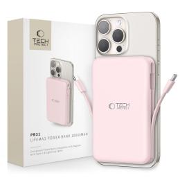 Tech-Protect Tech-Protect 10000 mAh MagSafe Powerbank LifeMag Rosa - Teknikhallen.se