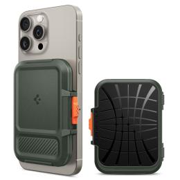 Spigen Spigen Magnetisk MagSafe Korthållare Lock Fit Militär Grön - Teknikhallen.se