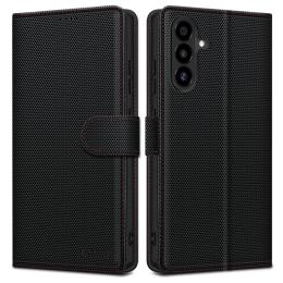 Tech-Protect Tech-Protect Galaxy A56 5G Fodral Wallet RS Svart / Röd - Teknikhallen.se