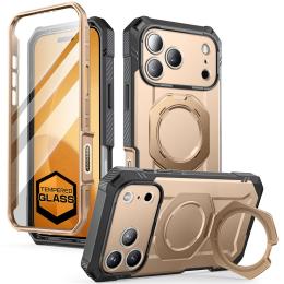 Supcase Supcase iPhone 17 Pro Skal MagSafe Unicorn Beetle Grip Pro Desert Gold - Teknikhallen.se