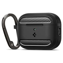 Spigen Spigen AirPods Pro 3 Skal Rugged Armor Matt Svart - Teknikhallen.se