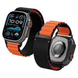 Spigen Spigen Apple Watch 42/44/45/46/49 mm Armband Svart/Orange - Teknikhallen.se