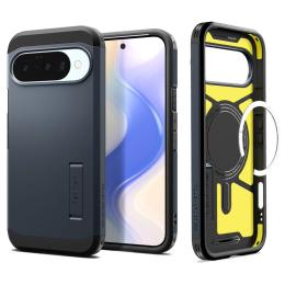 Spigen Spigen Google Pixel 10/10 Pro Skal MagSafe Tough Armor Metal Slate - Teknikhallen.se