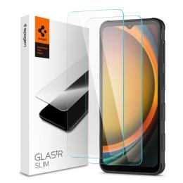 Spigen Spigen Galaxy Xcover 7 / 7 Pro 2-PACK Skärmskydd GLAS.tR Slim - Teknikhallen.se