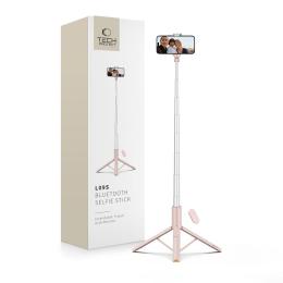 Tech-Protect Tech-Protect 146 cm Bluetooth Selfiestick Tripod Rosa - Teknikhallen.se