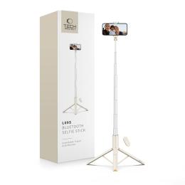 Tech-Protect Tech-Protect 146 cm Bluetooth Selfiestick Tripod Beige - Teknikhallen.se