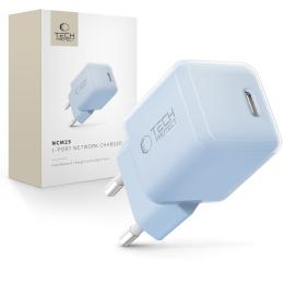 Tech-Protect Tech-Protect 25W PD USB-C Väggladdare Baby Blue - Teknikhallen.se