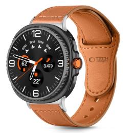 Tech-Protect Tech-Protect Galaxy Watch 8 40/44/46 mm Armband LeatherFit Brun - Teknikhallen.se