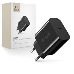 Tech-Protect Tech-Protect 20W PD USB-C Väggladdare Svart - Teknikhallen.se
