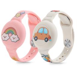 Tech-Protect Tech-Protect 2-PACK Apple AirTag Armband För Barn Färgglad - Teknikhallen.se