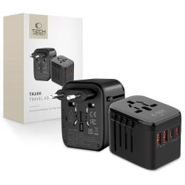 Tech-Protect Tech-Protect Reseadapter EU / UK / US / AU Svart - Teknikhallen.se