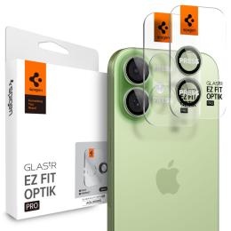 Spigen Spigen iPhone 17/16/16 Plus 2-PACK Linsskydd GLAS.tR "Ez Fit" Grön - Teknikhallen.se