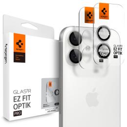Spigen Spigen iPhone 17/16/16 Plus 2-PACK Linsskydd GLAS.tR "Ez Fit Silver - Teknikhallen.se