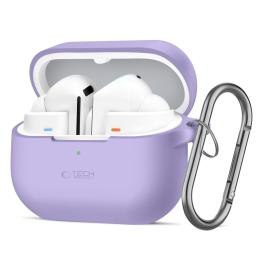 Tech-Protect Tech-Protect Samsung Galaxy Buds 3 / 3 Pro / 3 FE Skal Silikon Hook Lavender - Teknikhallen.se