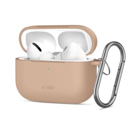 Tech-Protect Tech-Protect AirPods Pro 3 Skal Silikon Hook Caffe Latte - Teknikhallen.se
