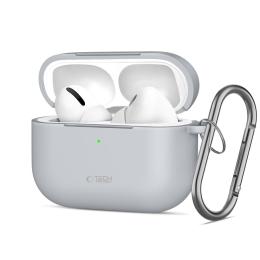 Tech-Protect Tech-Protect AirPods Pro 3 Skal Silikon Hook Crayon Grey - Teknikhallen.se