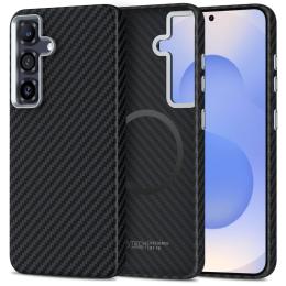 Tech-Protect Tech-Protect Samsung Galaxy S25 Skal MagSafe ION Carbon Svart - Teknikhallen.se