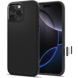 Spigen Spigen iPhone 16 Pro Max Skal MagSafe Liquid Air 'T' Svart - Teknikhallen.se