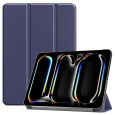  iPad Pro 11 2025/2024 Fodral Tri-Fold M&ouml;rk Bl&aring; - Teknikhallen.se