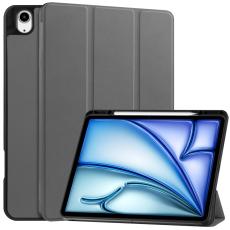  iPad Air 13 2026-2024 Fodral Tri-Fold Pennh&aring;llare Gr&aring; - Teknikhallen.se